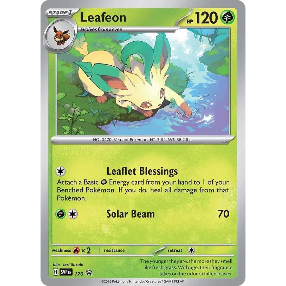 Leafeon - 170 (Cosmos Holo)