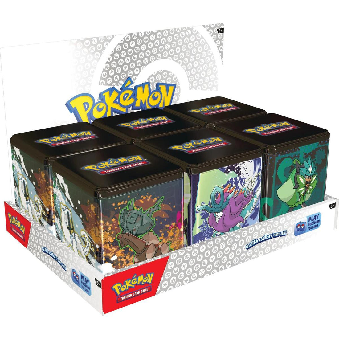 Pokemon Stacking Tins: Treasures of Ruin, Paradox Pokemon, Ogerpon Display