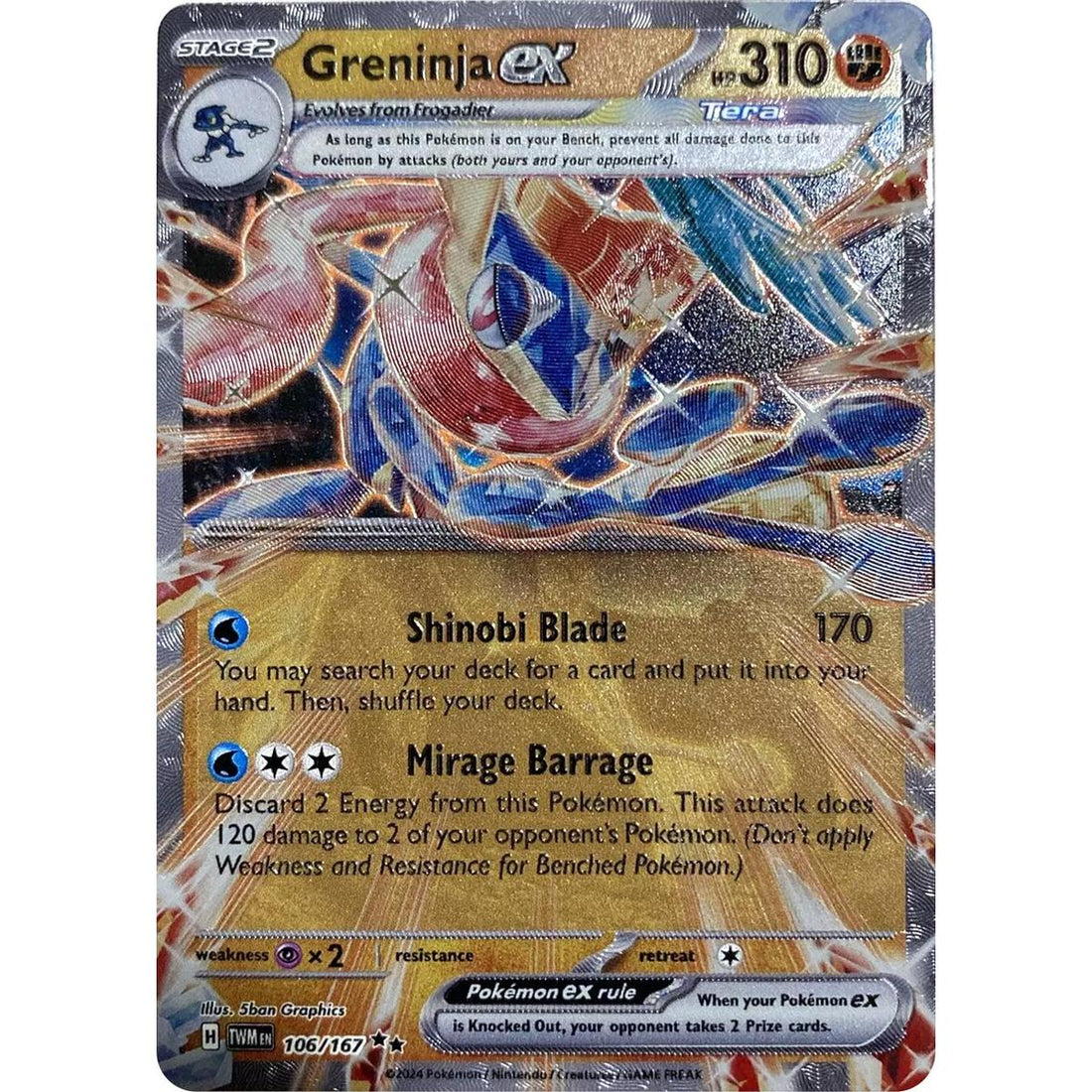 Greninja ex (GameStop Metal Card)