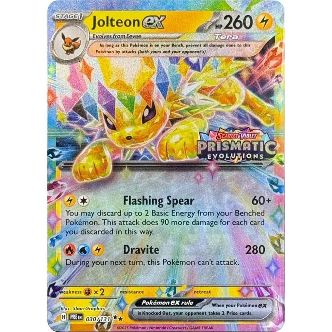 Jolteon ex - 030/131 (Prismatic Evolutions Stamp)