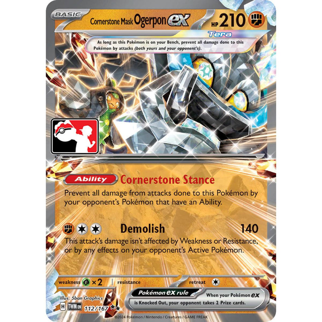 Cornerstone Mask Ogerpon ex - 112/167