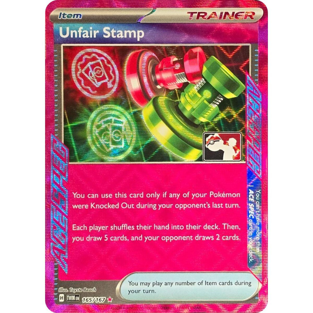 Unfair Stamp - 165/167