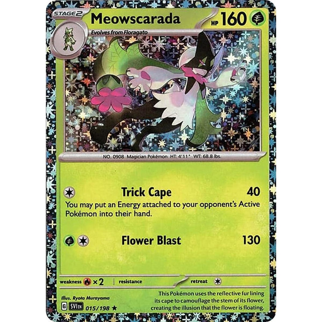 Meowscarada - 015/198 (Sparkle Holo)