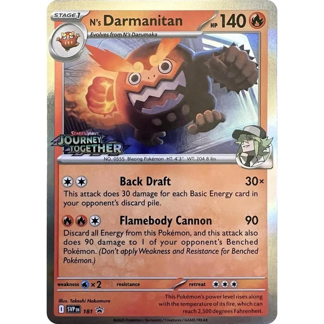 N's Darmanitan - 181 (Prerelease)