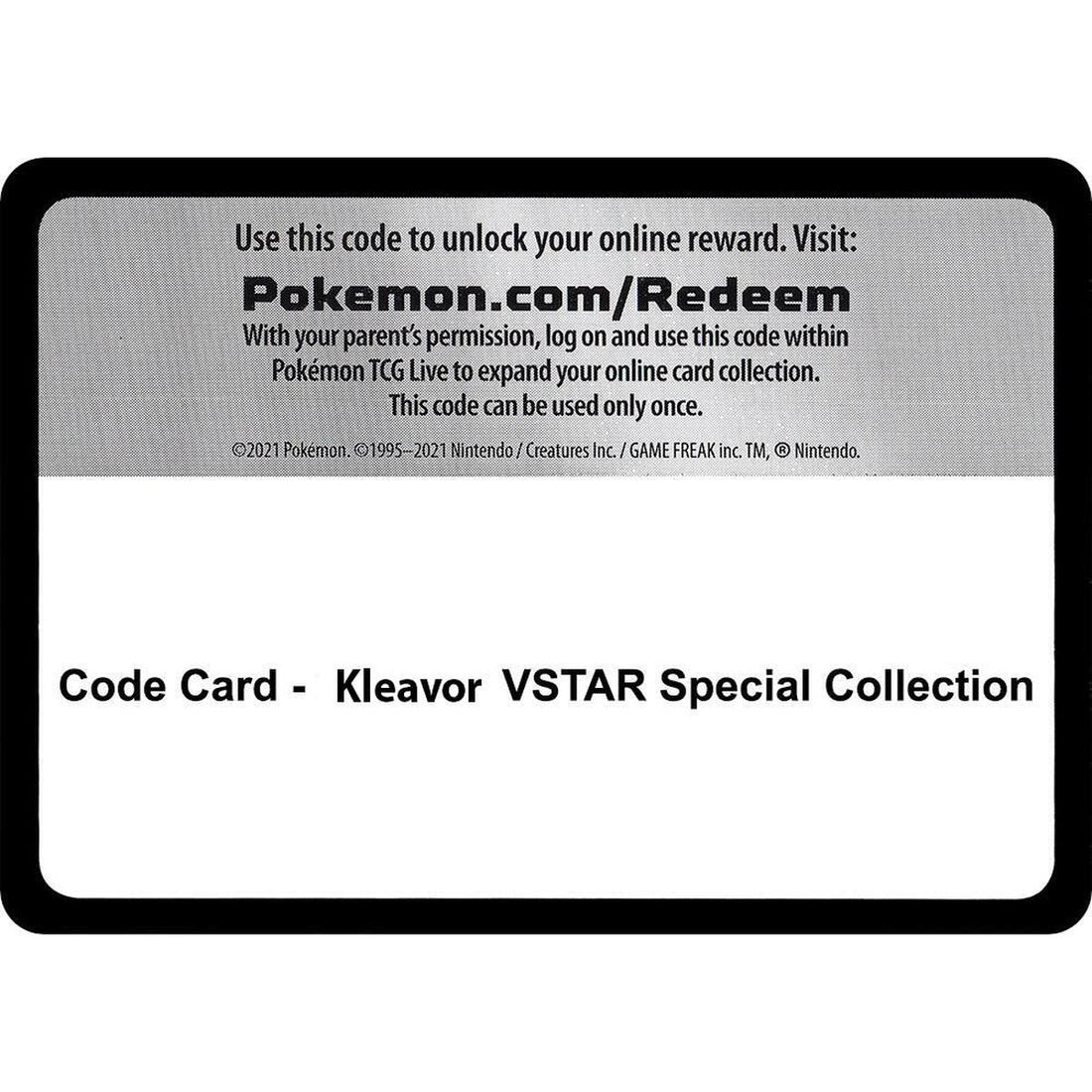 Code Card - Kleavor VSTAR Special Collection