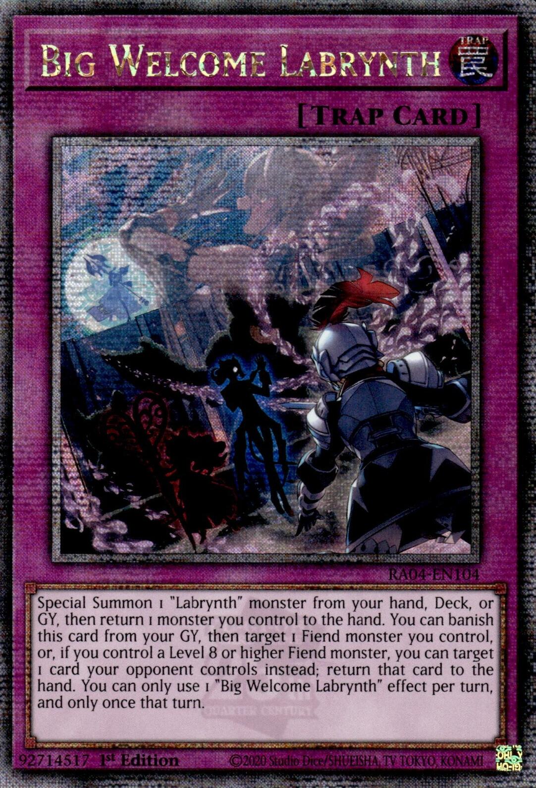 Big Welcome Labrynth (Quarter Century Secret Rare)