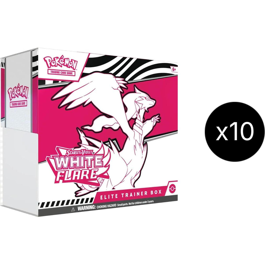 White Flare Elite Trainer Box Case