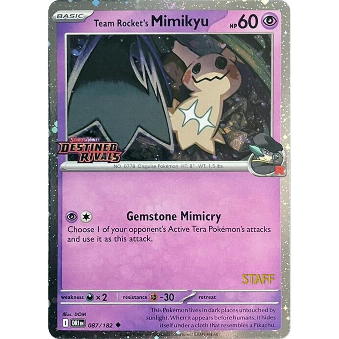 Team Rocket's Mimikyu (Prerelease) [Staff]