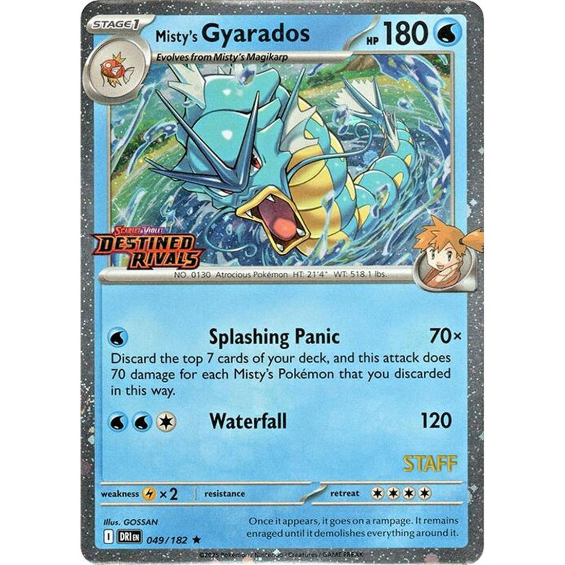 Misty's Gyarados (Prerelease) [Staff]