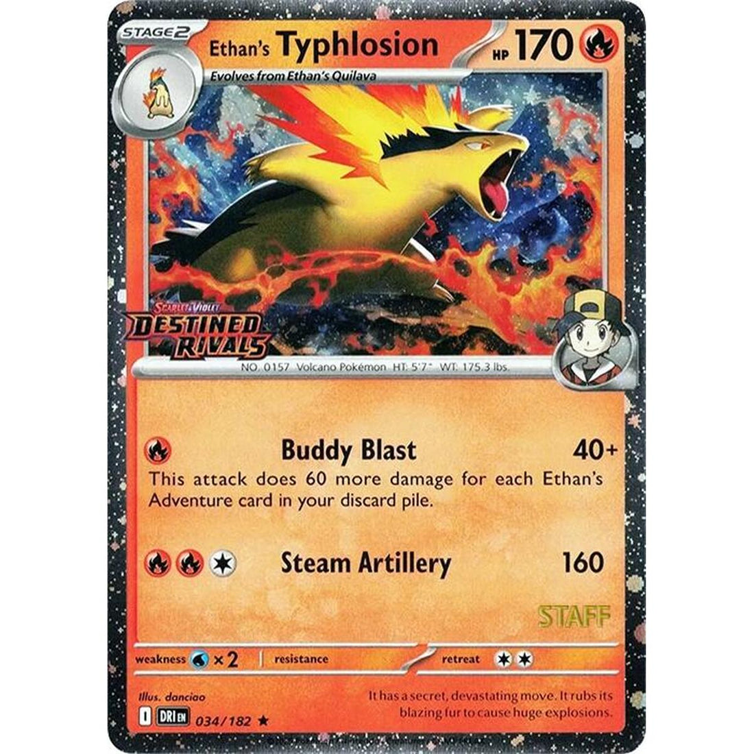 Ethan's Typhlosion (Prerelease) [Staff]