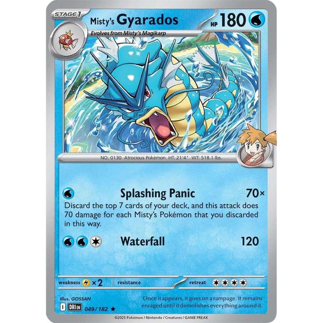 Misty's Gyarados - 049/182 (Non-holo)