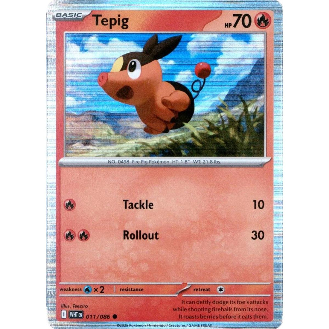 Tepig - 011/086 (Unova Poster Collection)