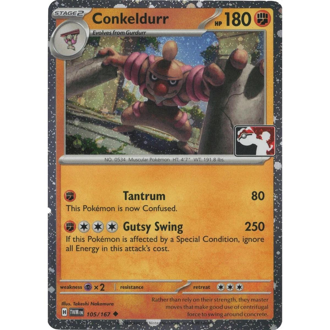Conkeldurr - 105/167 (Cosmos Holo)