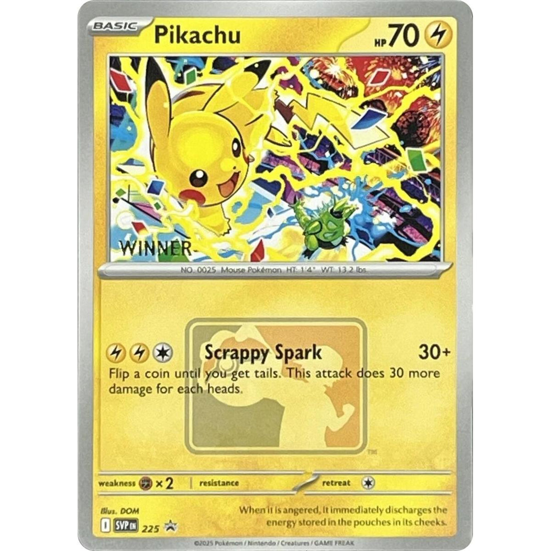 Pikachu - 225 (World Championship 2025) [Winner]