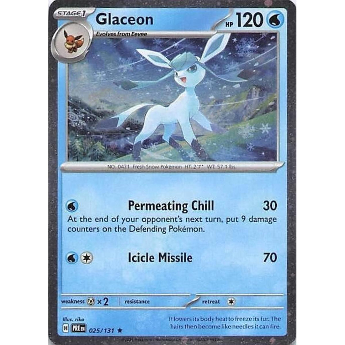 Glaceon - 025/131 (Cosmos Holo)