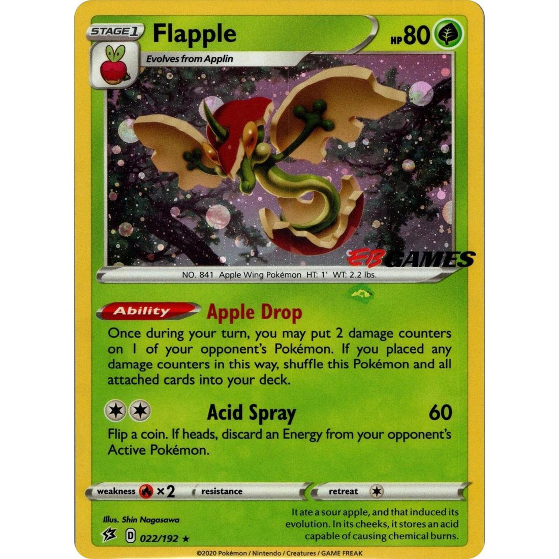 Flapple - 022/192 (EB Games Exclusive APAC)