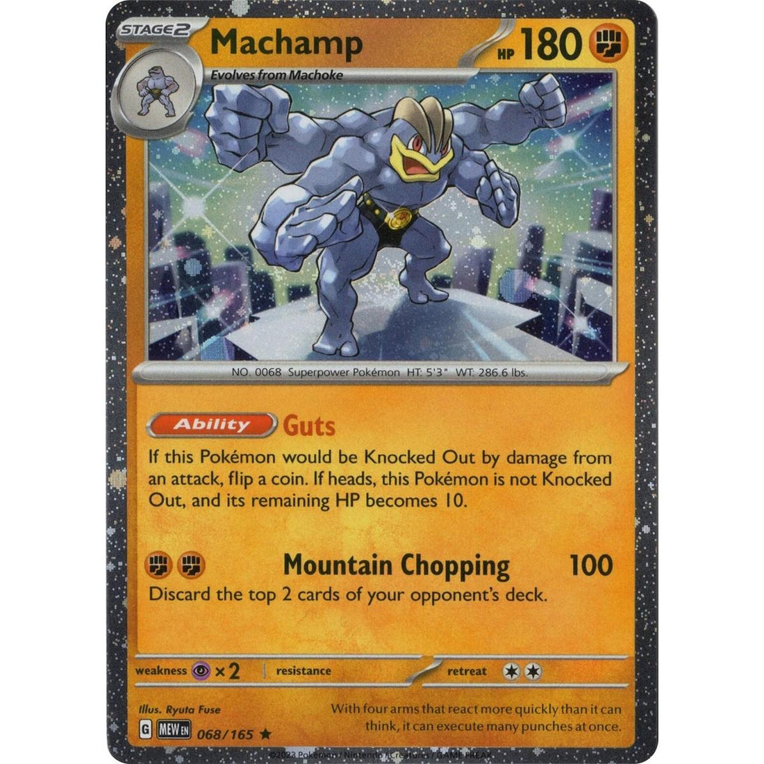 Machamp 068/165 (Cosmos Holo)