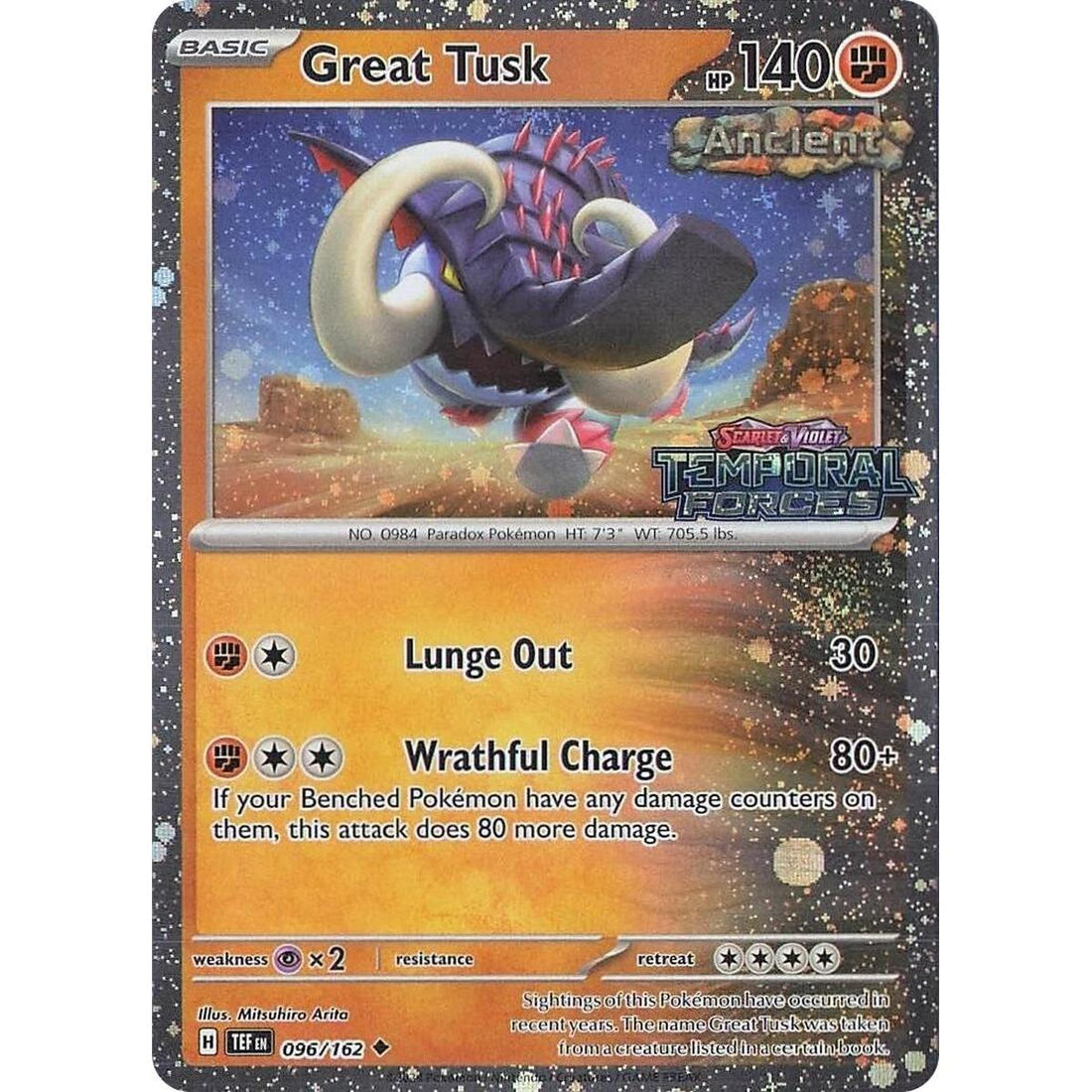 Great Tusk - 096/162 (Temporal Forces Stamped)