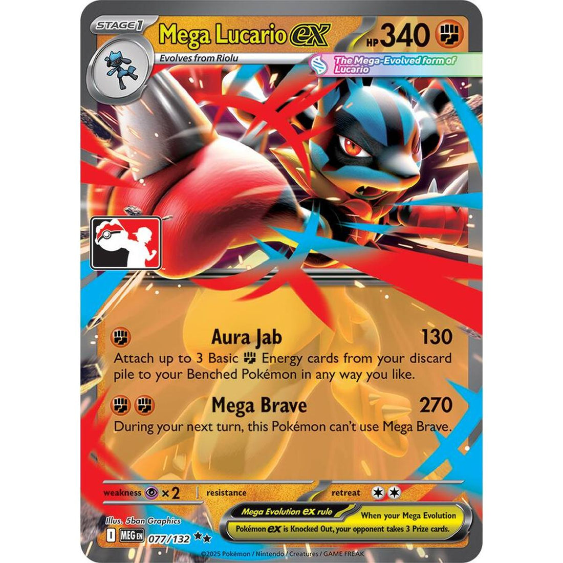 Mega Lucario ex - 077/132