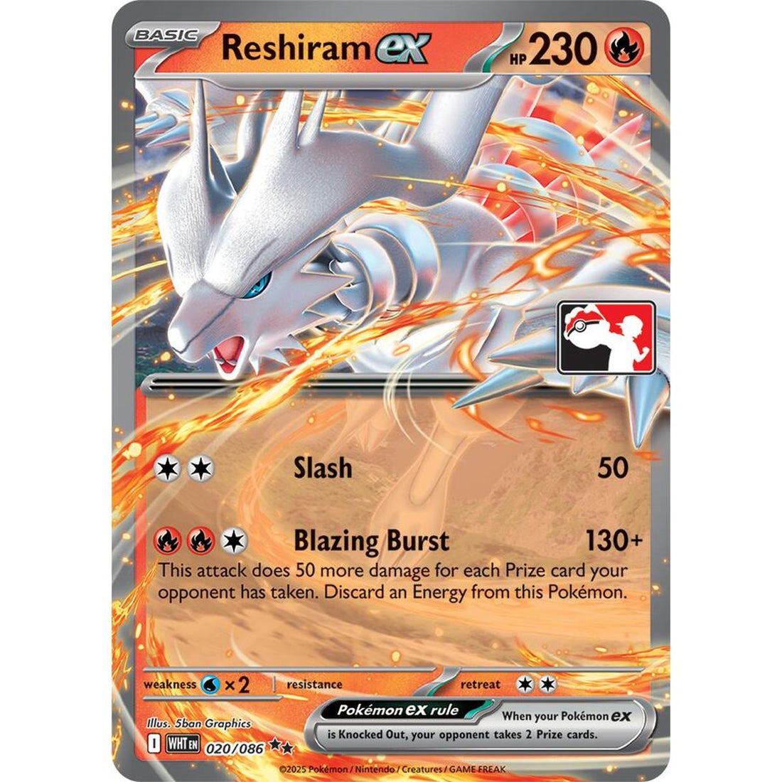 Reshiram ex - 020/086