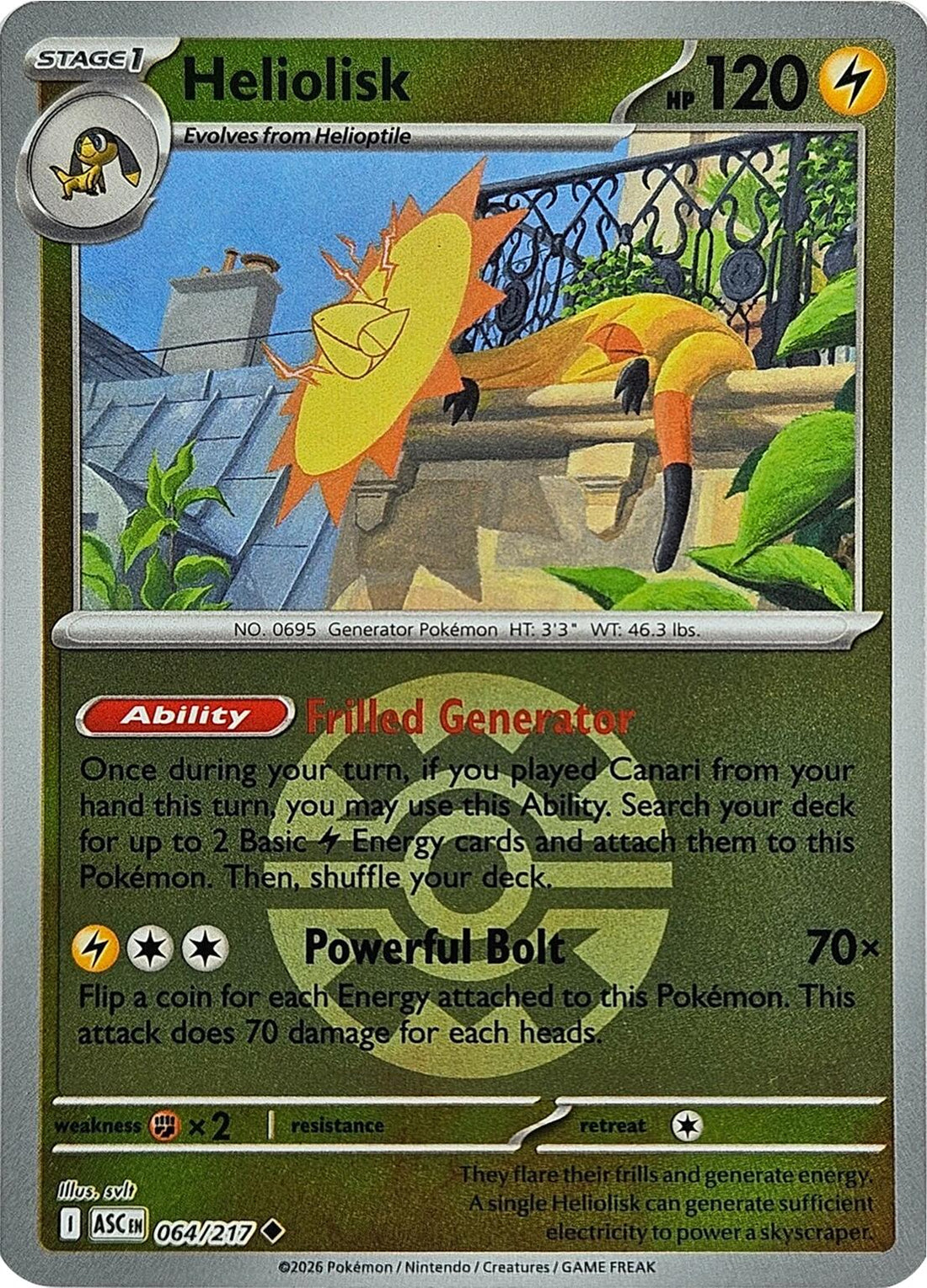 Heliolisk - 064/217 (Quick Ball)