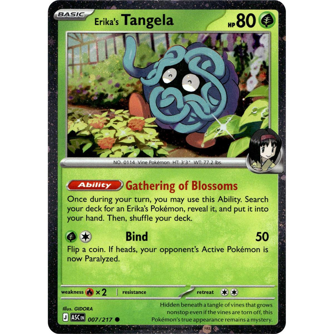 Erika's Tangela - 007/217 (Cosmo Holo)