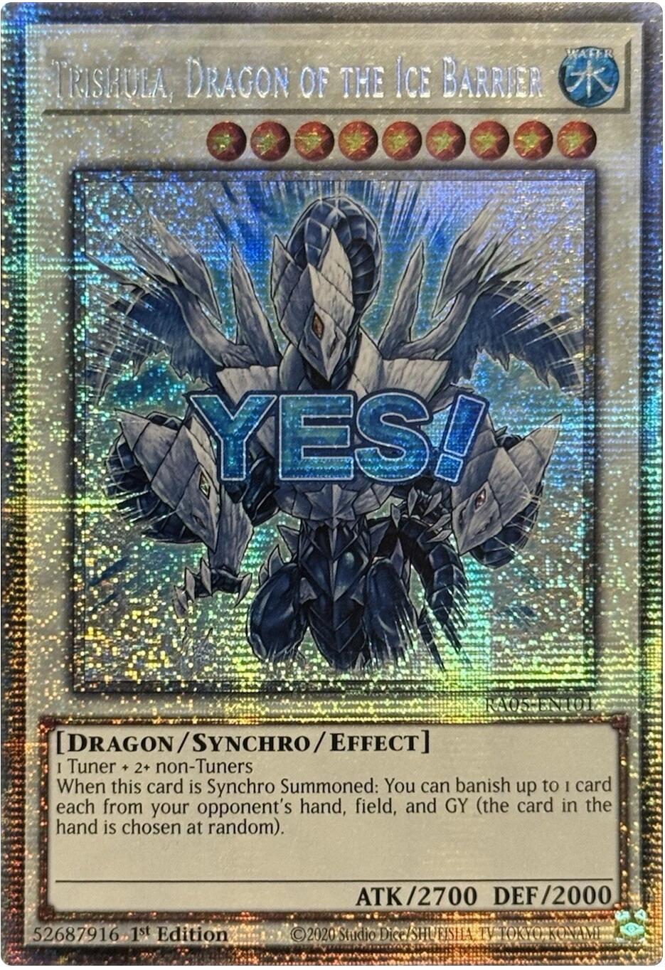 Trishula, Dragon of the Ice Barrier (Starlight Rare)