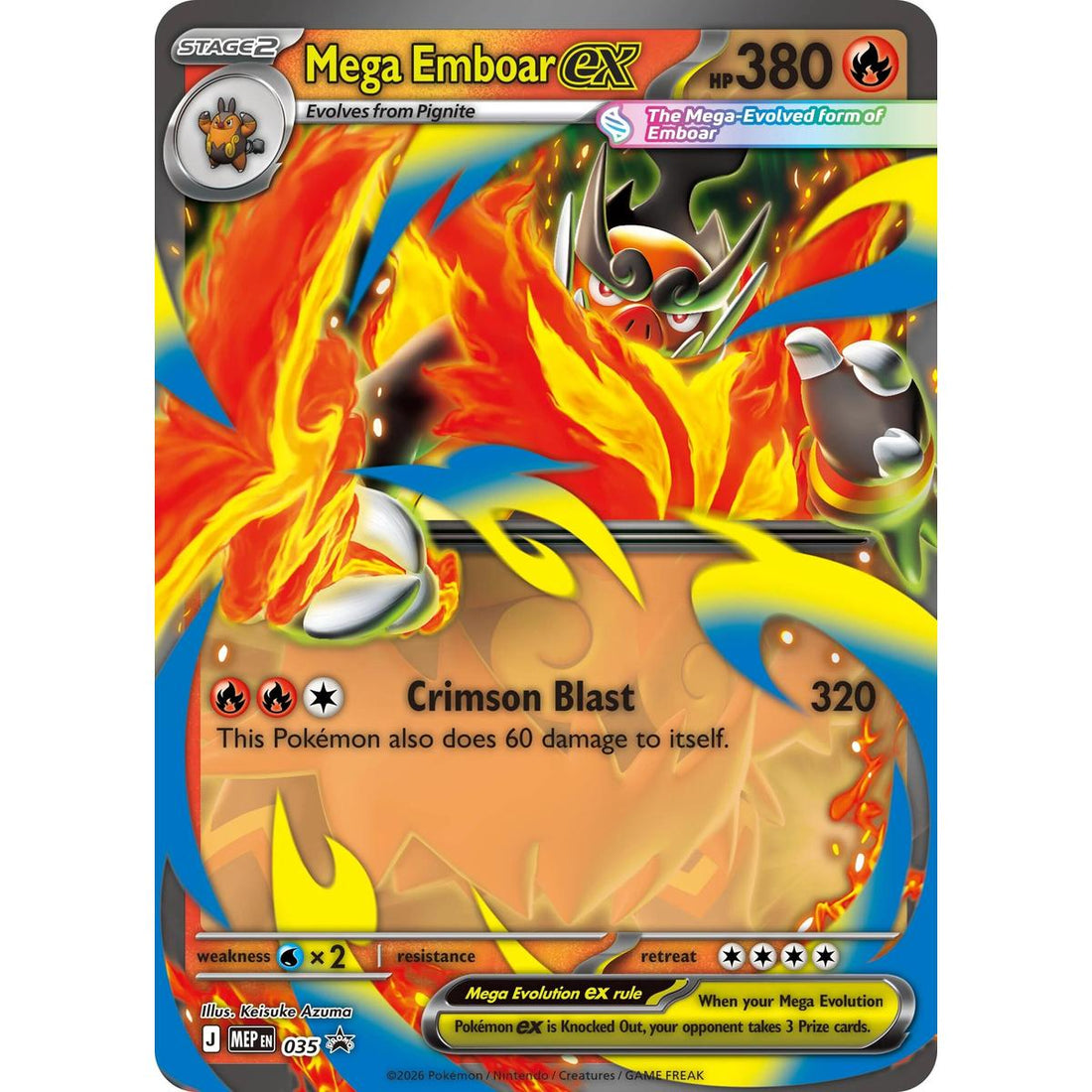Mega Emboar ex - 035