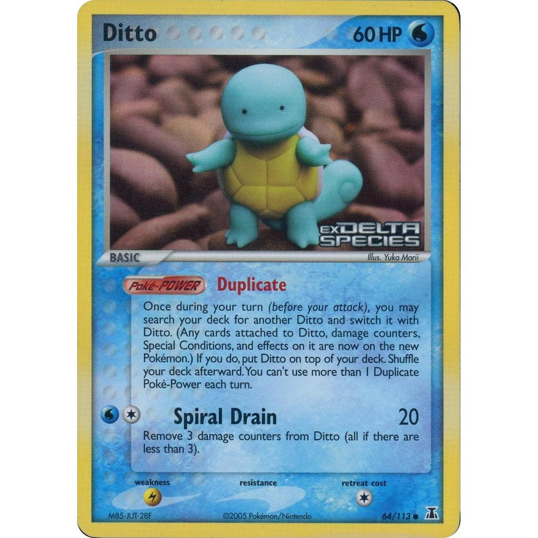 Ditto - 64/113 (Squirtle) (Delta Species Stamped)