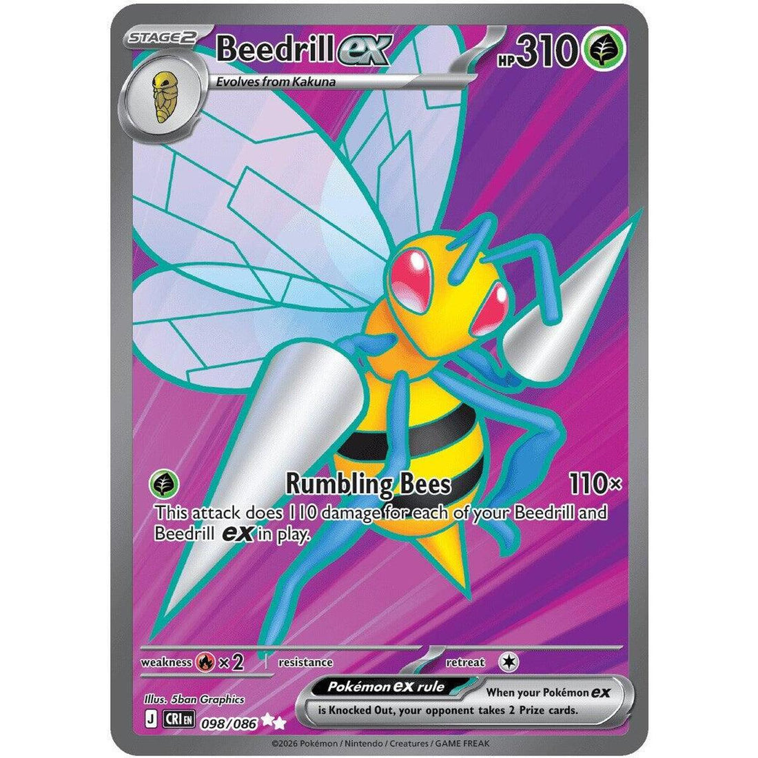 Beedrill ex - 098/086