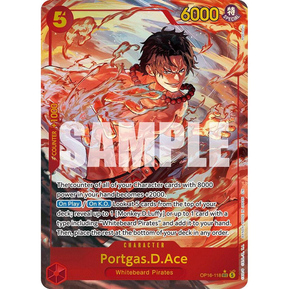 Portgas.D.Ace (118) (Alternate Art)