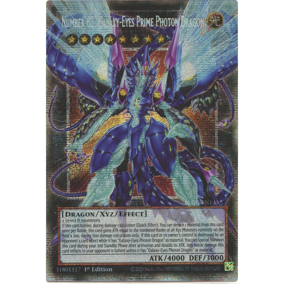 Number 62: Galaxy-Eyes Prime Photon Dragon (Starlight Rare)