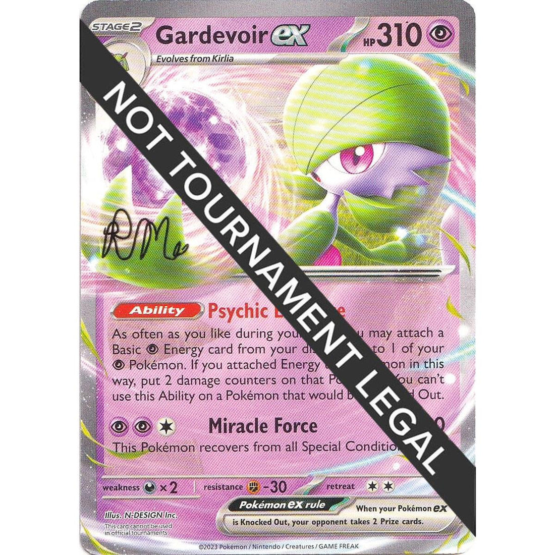 Gardevoir ex - 2025 (Riley McKay) [Gold Stamped]