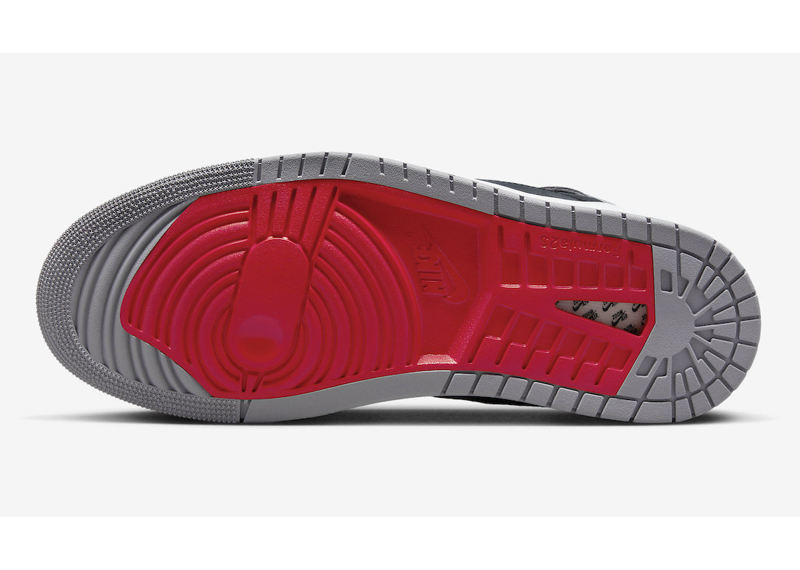 Air Jordan 1 High Zoom CMFT 2 Surfaces Cement Grey and Fire Red