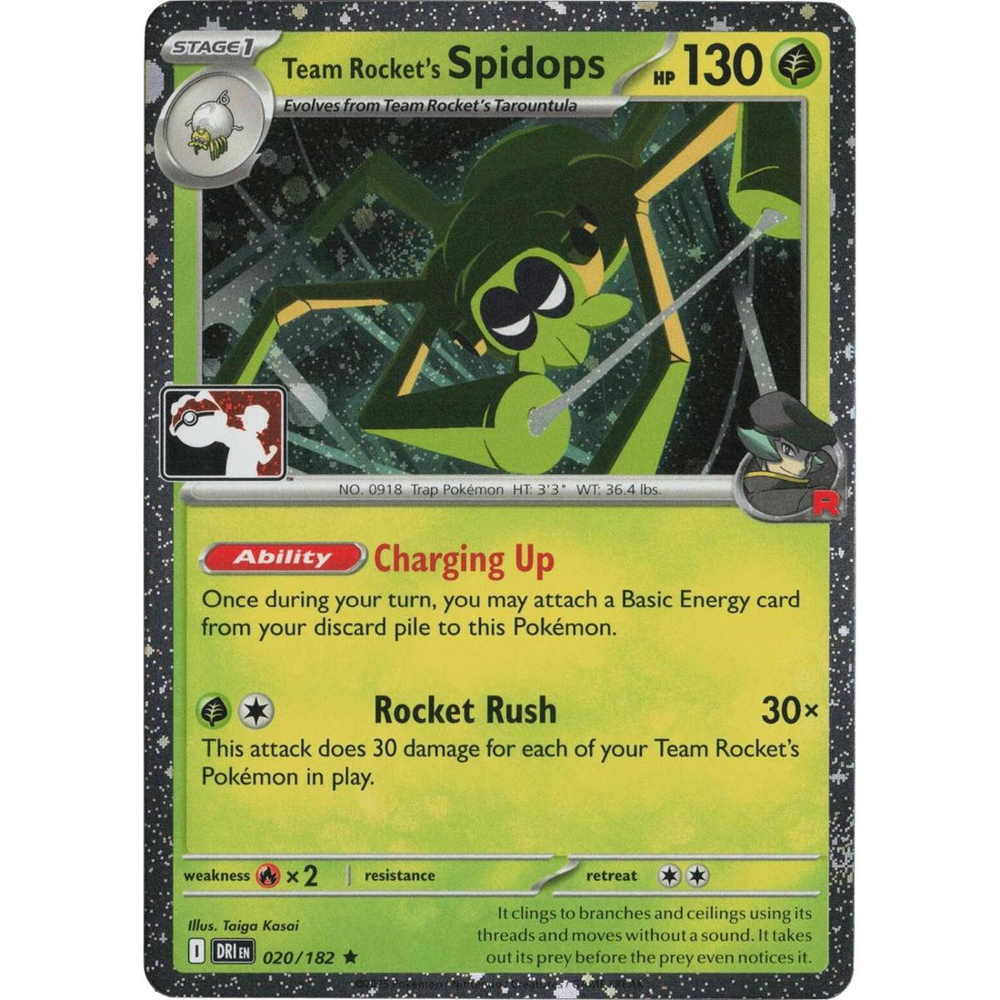 Team Rocket's Spidops - 020/182 (Cosmos Holo)
