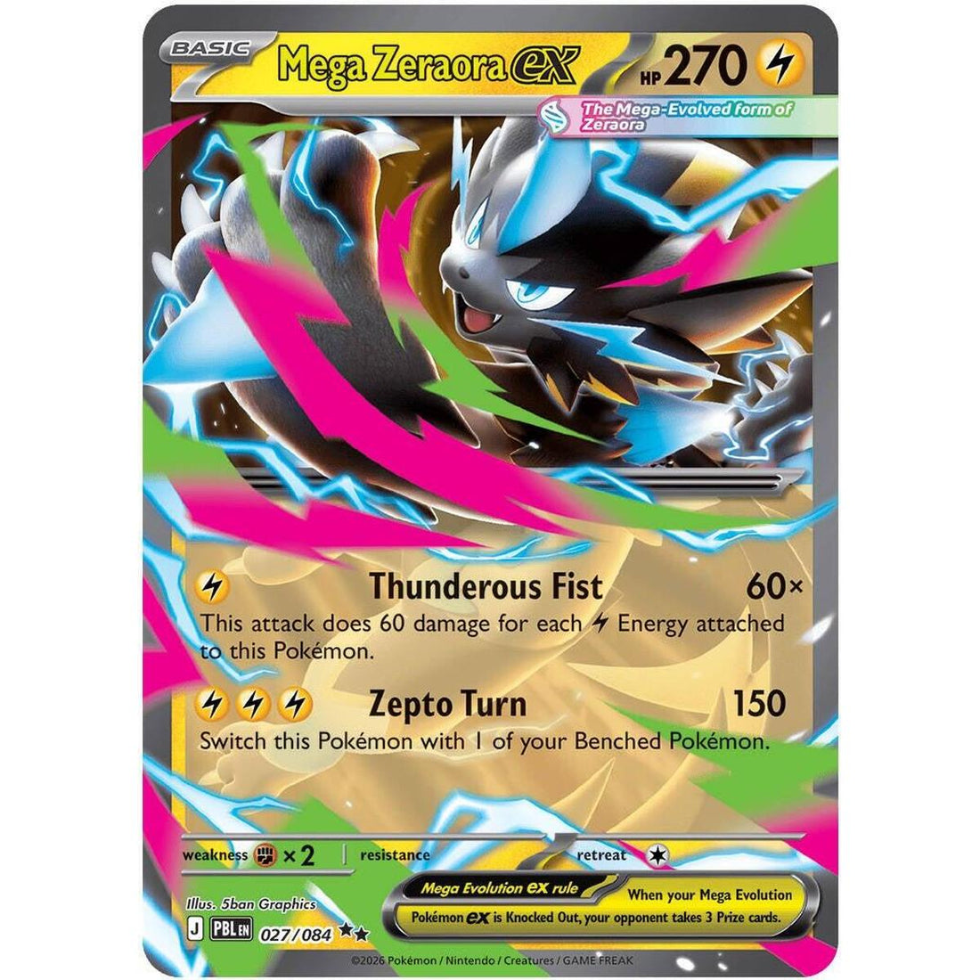 Mega Zeraora ex - 027/084