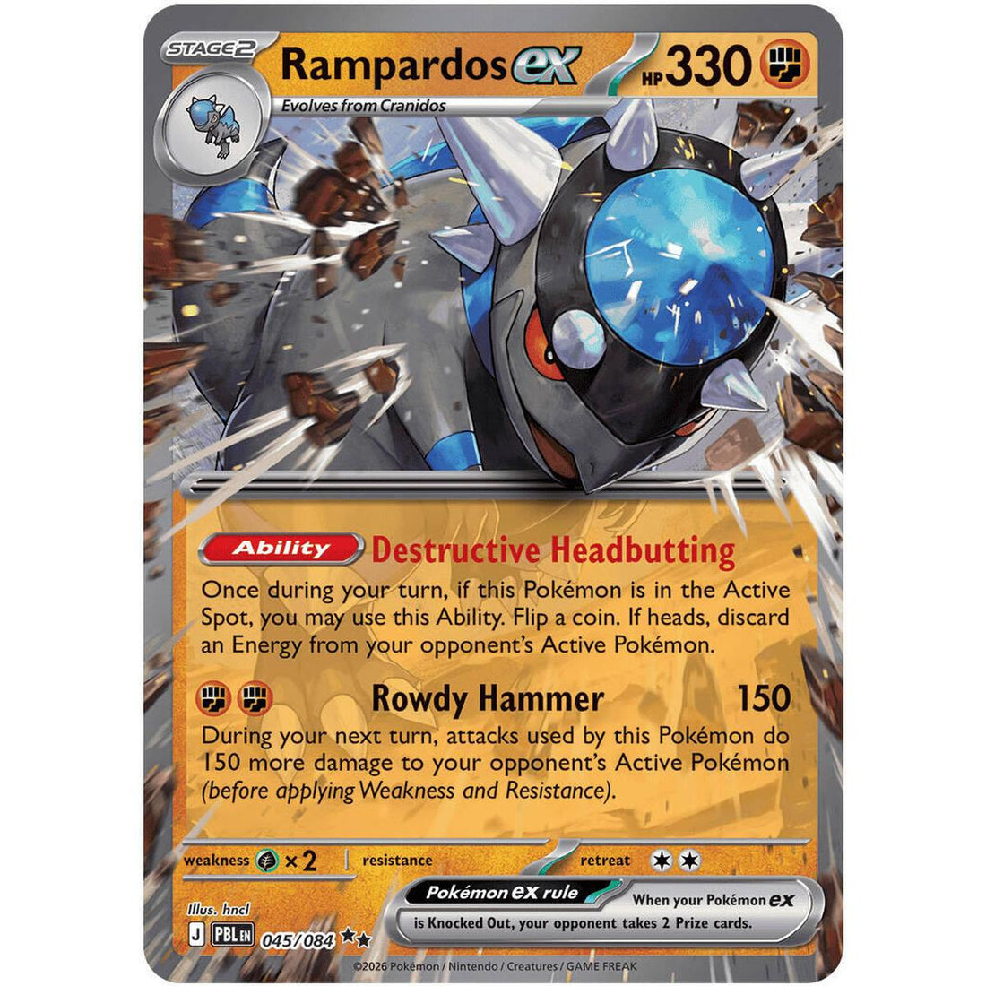 Rampardos ex - 045/084