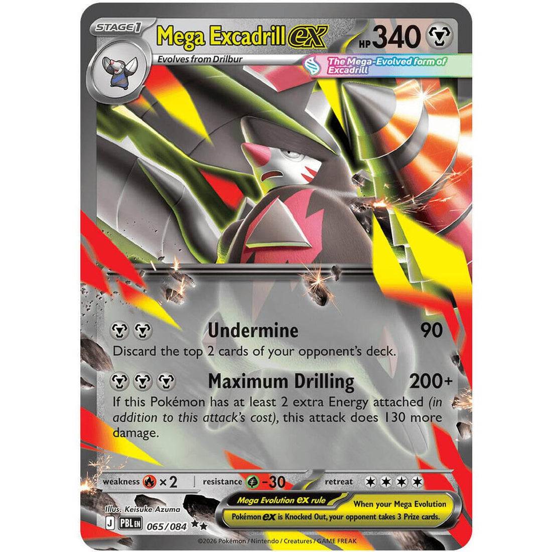 Mega Excadrill ex - 065/084