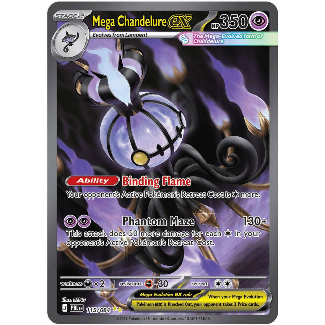 Mega Chandelure ex - 115/084