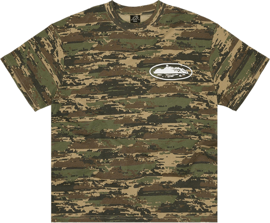 Corteiz Island Puff Print Tee Digi Camo