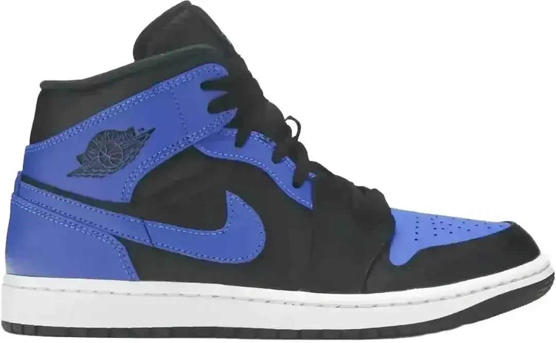 Jordan 1 Mid "Hyper Royal Tumbled Leather"