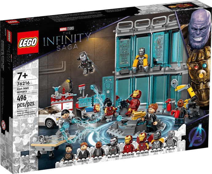 LEGO Marvel 76216 Iron Man Armoury