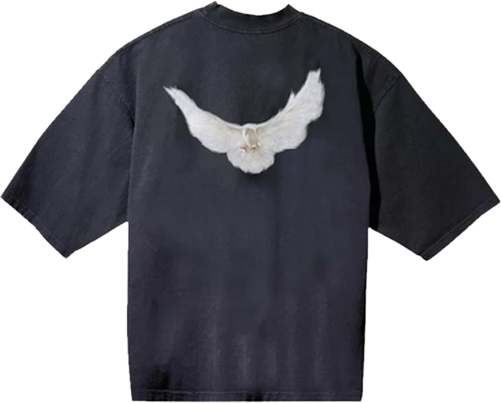 YZY Gap Dove Washed Black 3/4 Tee