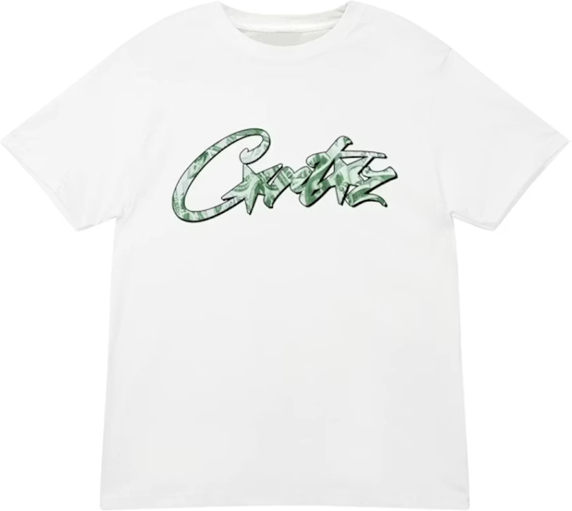 Corteiz Dollar Tee White Mens - FW24