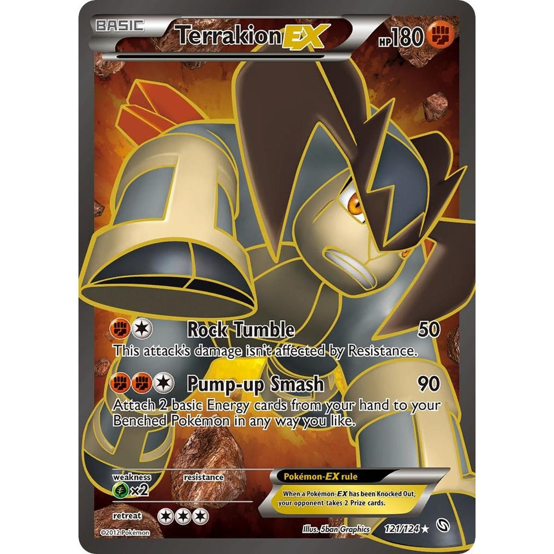 Terrakion EX (121 Full Art)