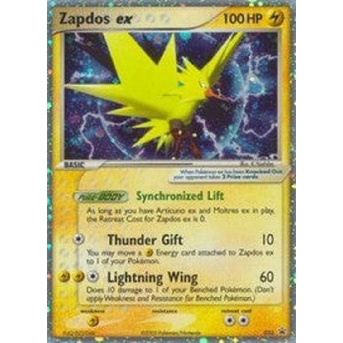 Zapdos ex - 033 (EX Collector's Window Tins)