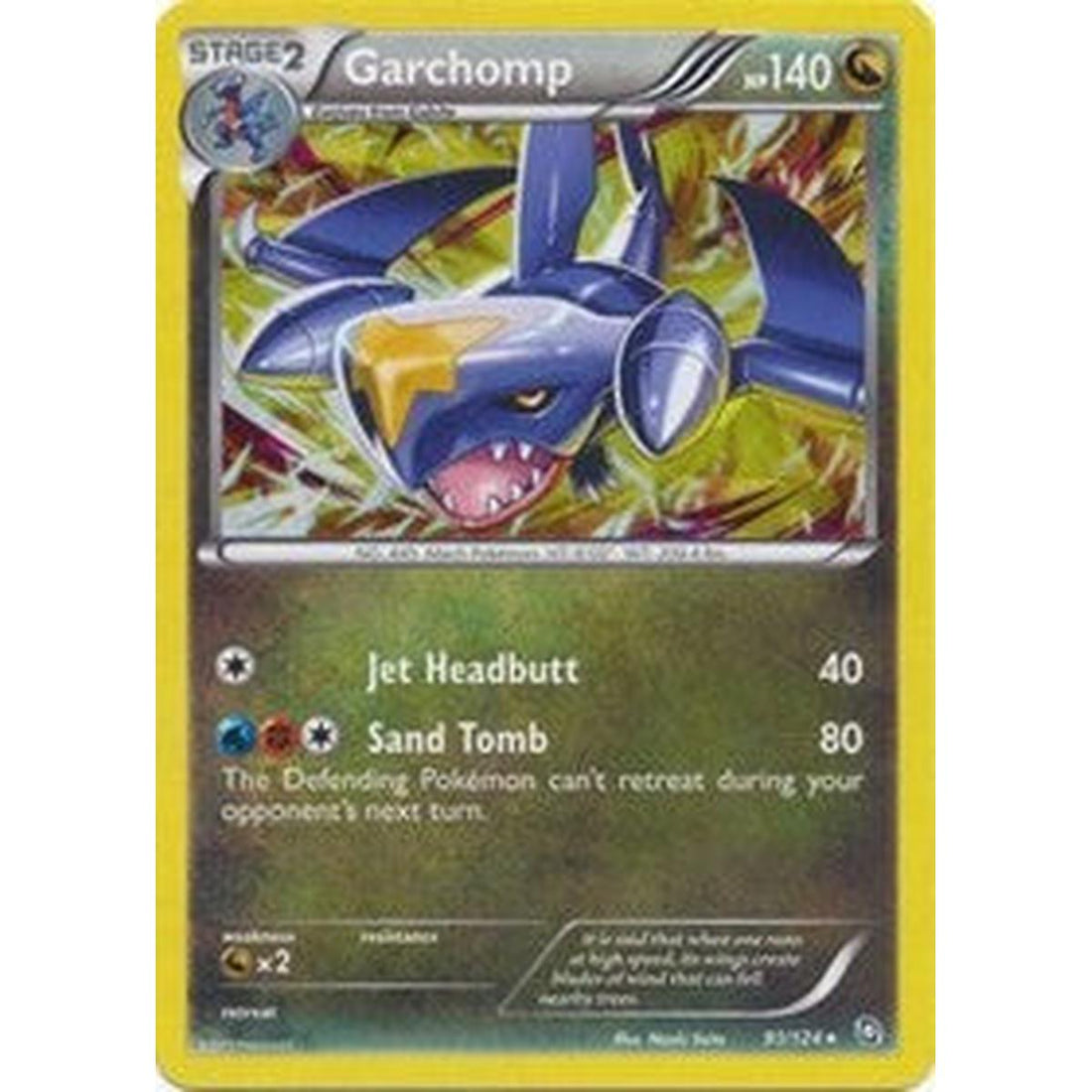 Garchomp - 91/124 (Cracked Ice Holo)