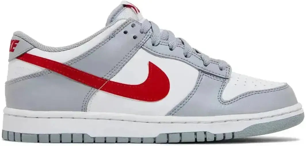 Nike Dunk Low White Wolf Grey University Red (GS)