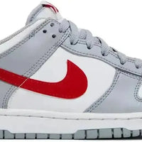 Nike Dunk Low White Wolf Grey University Red (GS)