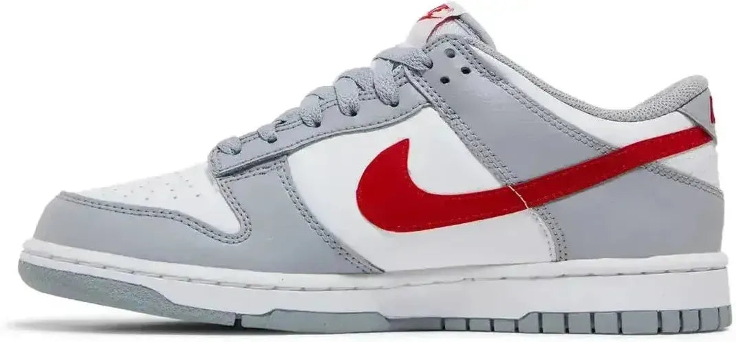 Nike Dunk Low White Wolf Grey University Red (GS)